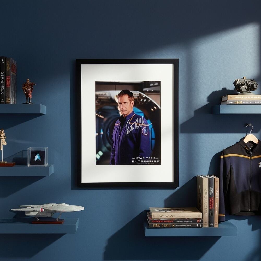Scott Bakula Autographed 11X14 Framed & Matted Star Trek Enterprise Capt. Archer
